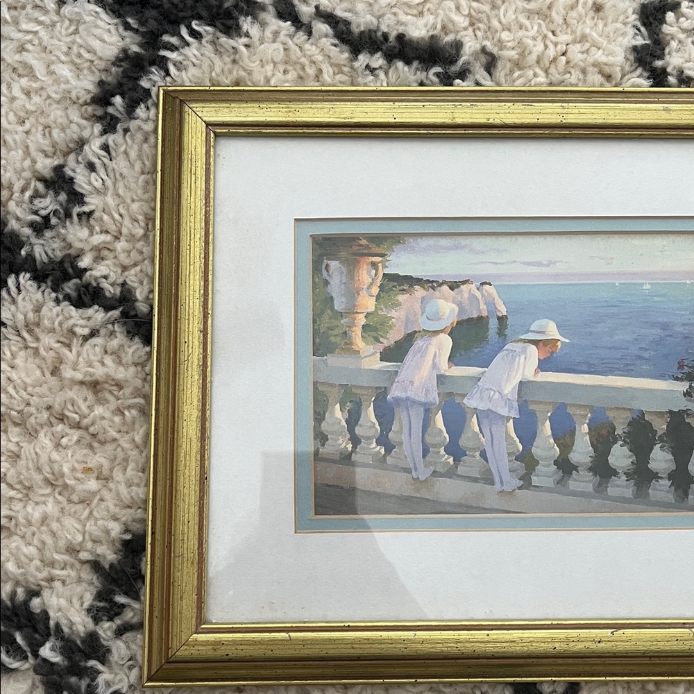 “On Holiday” R.H. Harper framed, numbered art print - Picture 4 of 5